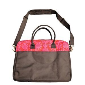 Jacqueline Savage McFee Jack!e Floral Cushioned Laptop Tablet Briefcase Bag